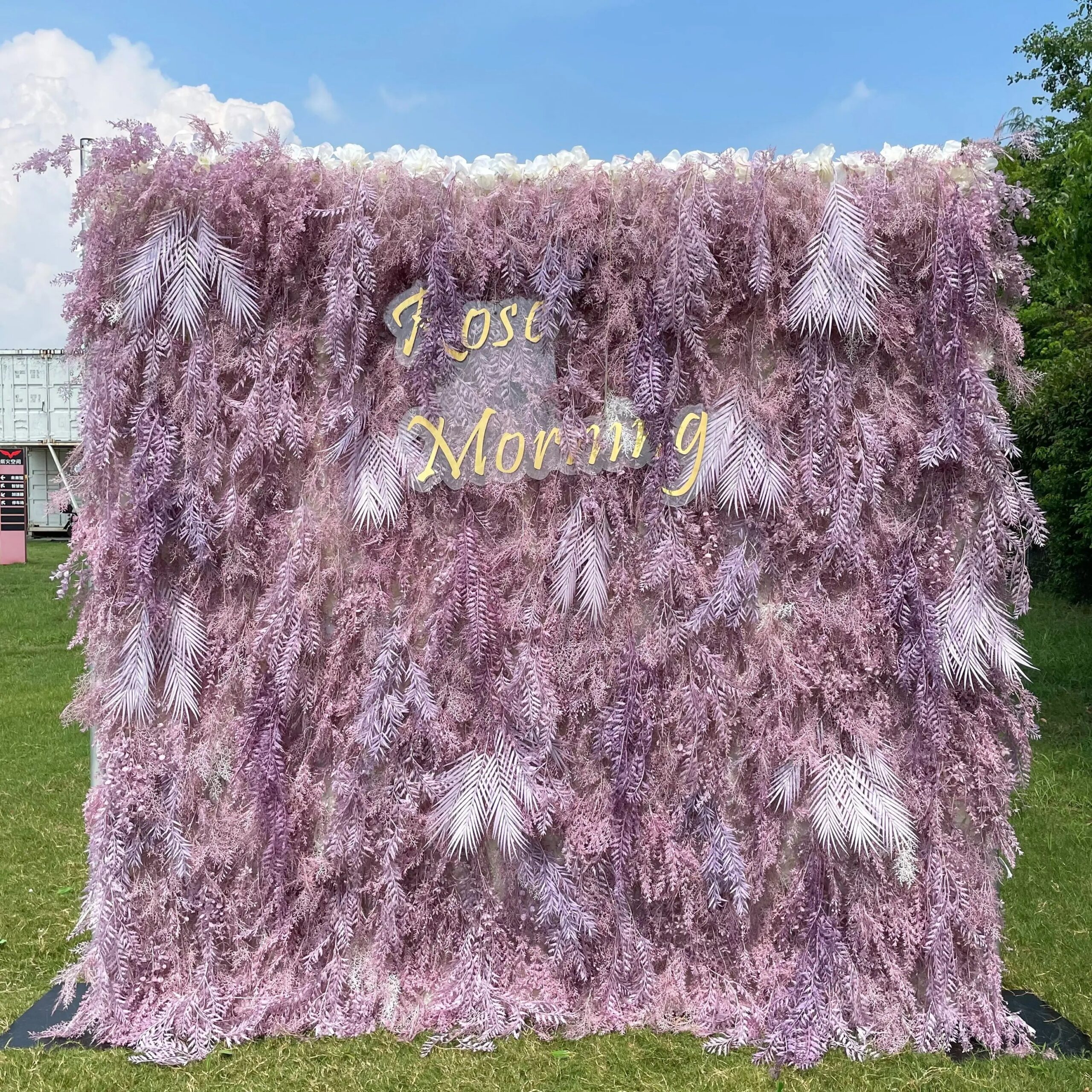 purple dream 5d fabric artificial rolling up curtain flower wall rose morning 27852494.jpg