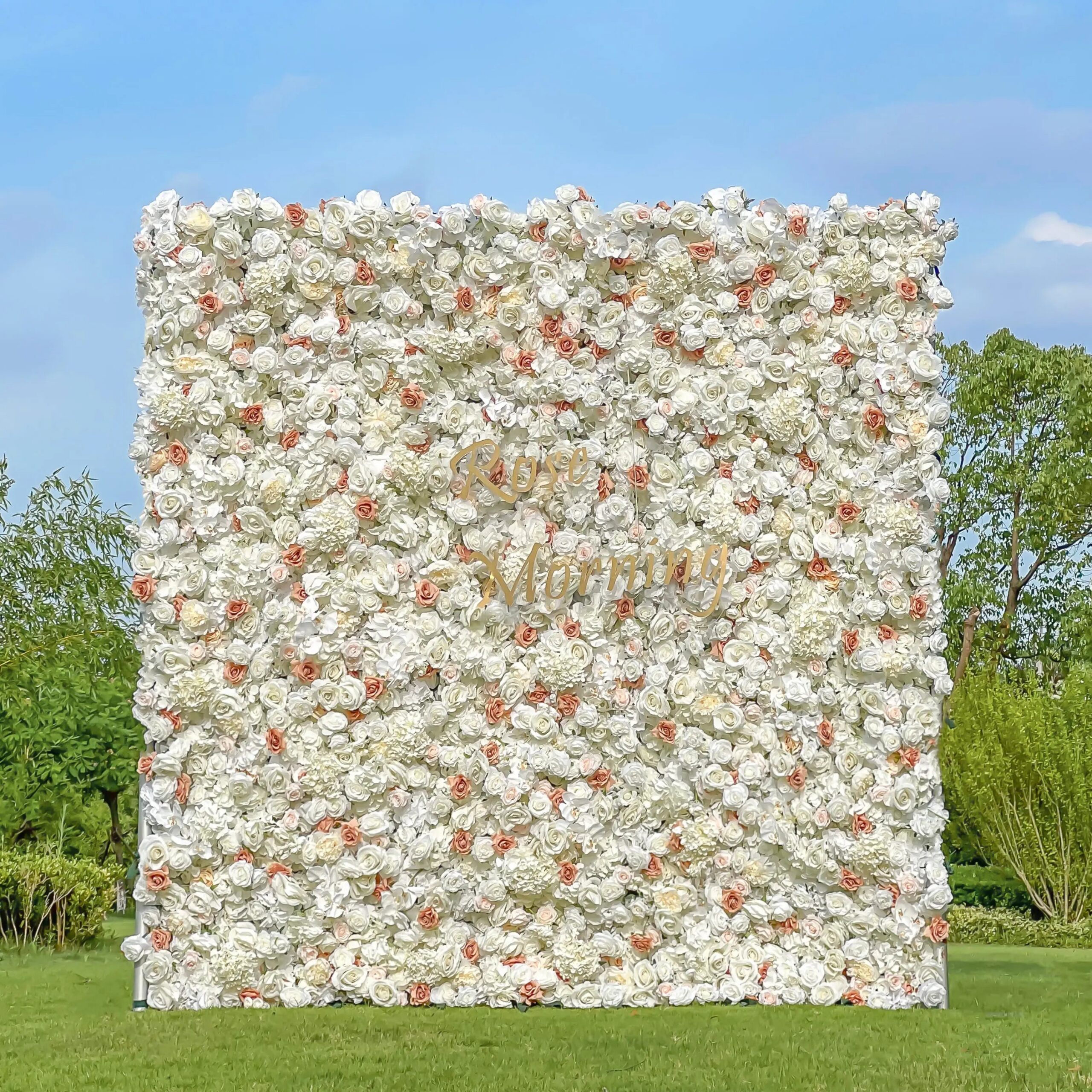 sabrina 5d garden series new fabric artificial rolling up curtain flower wall rose morning 27860136.jpg