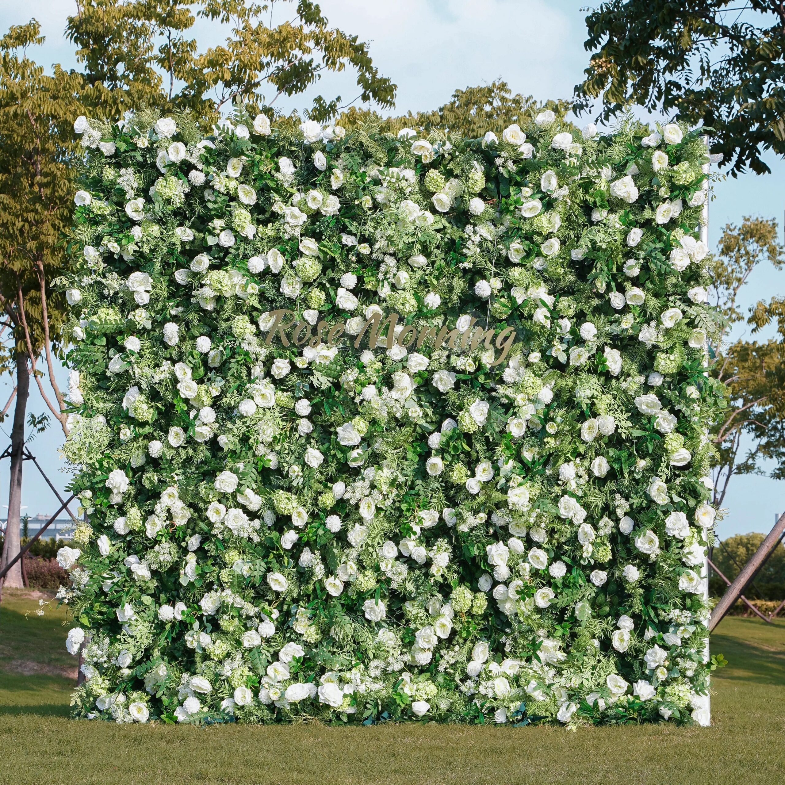 summer 5d garden series new fabric artificial rolling up curtain flower wall rose morning 27872431.jpg