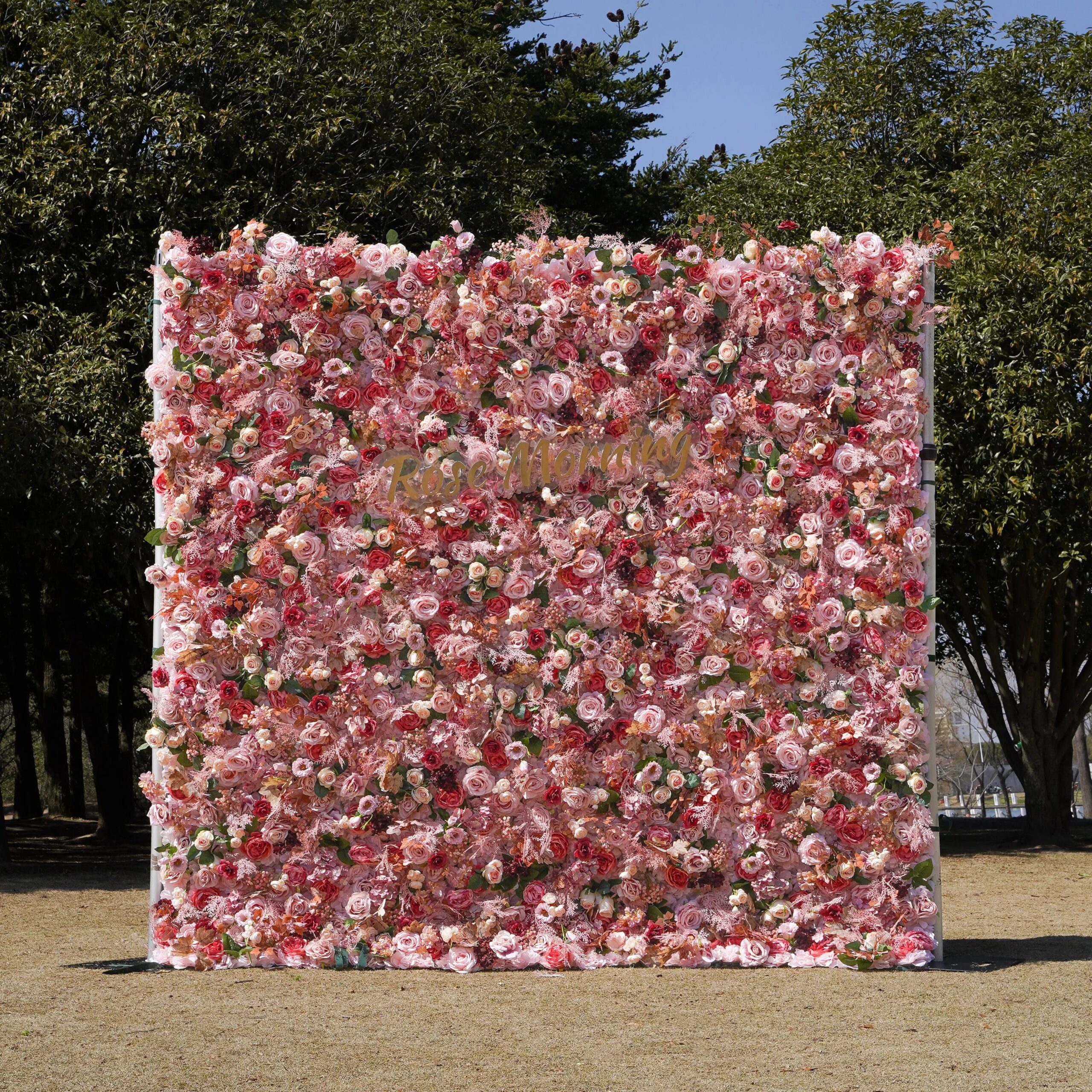 sweetheart 3d fabric artificial rolling up curtain flower wall rose morning 27771420.jpg