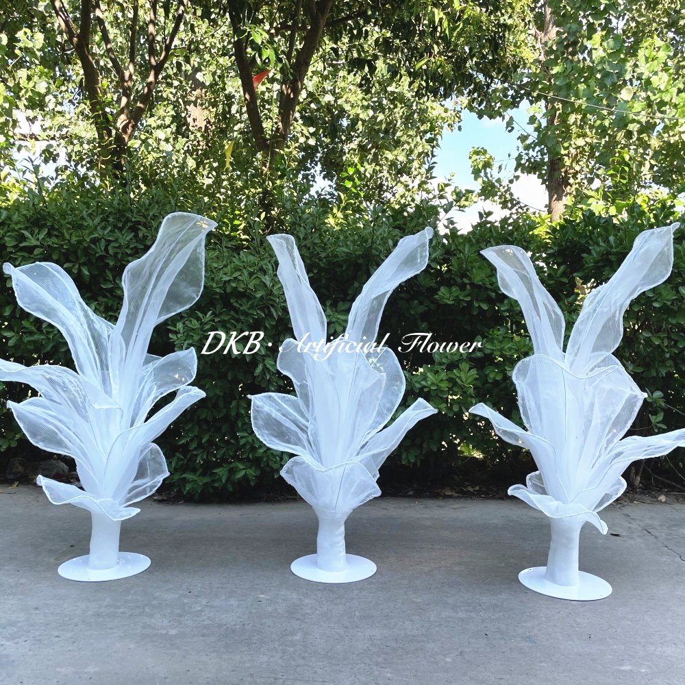 white handmade giant organza flower centerpiece 120cm.jpg